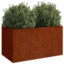 Jardinière 62x30x29 cm acier corten 537659537659