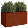 Jardinière 62x30x29 cm acier corten 537659537659