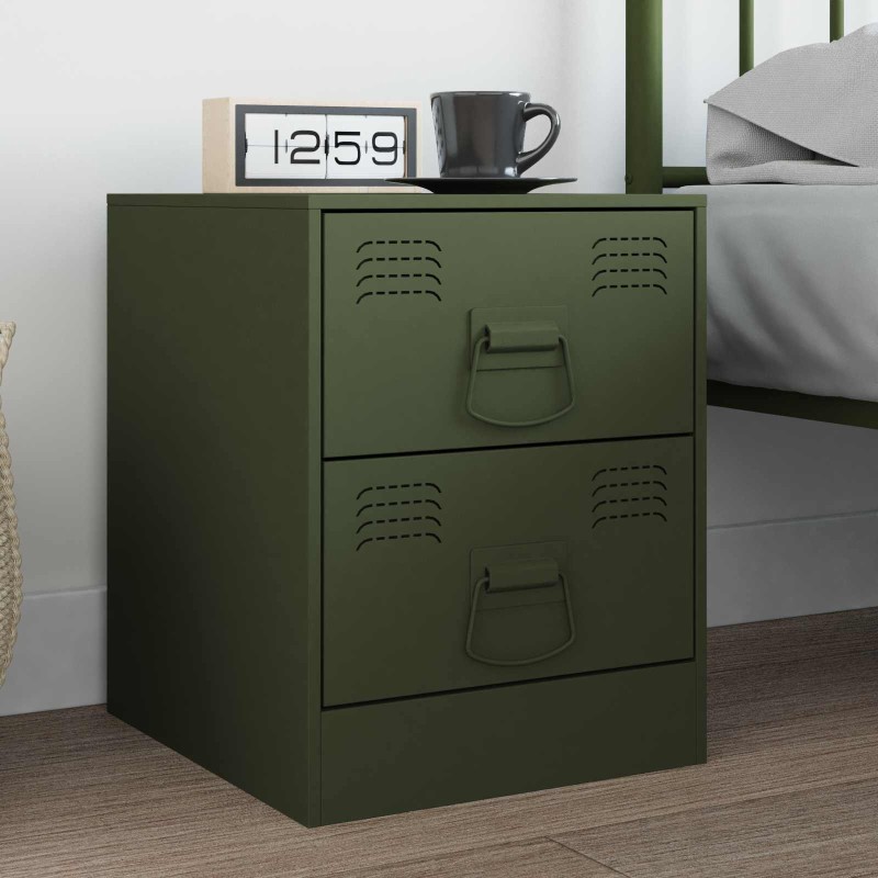 Poignées de Meuble 2 pcs Vert olive 85 x 45 mm Métал 537664537664