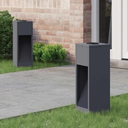 Lumière de Chemin LED Solaire 2 pcs Anthracite 537669537669