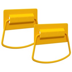 Poignées de Cabinet 2 pcs Moutarde 85 x 45 mm Métал 537673537673