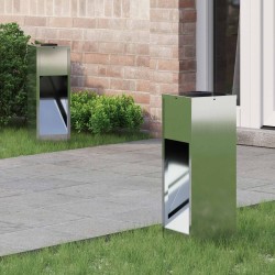 Lumière de Chemin LED Solaire 2 pcs Argenté Galvanisé 537677537677