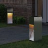 Lumière de Chemin LED Solaire 2 pcs Argenté Galvanisé 537677537677