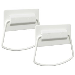 Poignées de Cabinet 2 pcs Blanc 85 x 45 mm Métал 537679537679