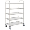 Chariot de cuisine à 5 niveaux 107x55x147 cm Acier inoxydable 537680537680