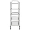 Chariot de cuisine à 5 niveaux 107x55x147 cm Acier inoxydable 537680537680
