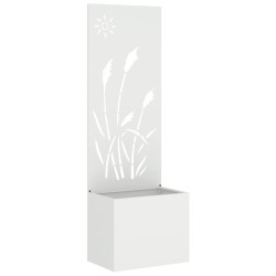 Écran de confidentialité de jardin Fretwork Blanc 50 x 150 cm 537681537681
