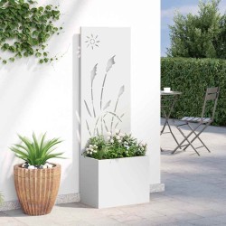Écran de confidentialité de jardin Fretwork Blanc 50 x 150 cm 537681537681