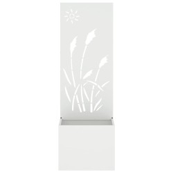 Écran de confidentialité de jardin Fretwork Blanc 50 x 150 cm 537681537681