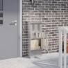 Boîte de dépôt de colis avec porte Argenté 44,5 x 29 x 110,5 cm 537682537682