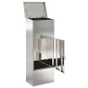 Boîte de dépôt de colis avec porte Argenté 44,5 x 29 x 110,5 cm 537682537682