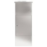 Boîte de dépôt de colis avec porte Argenté 44,5 x 29 x 110,5 cm 537682537682