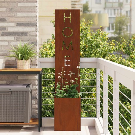 Écran de confidentialité de jardin Rouillé 32 x 32 x 150 cm 537683537683