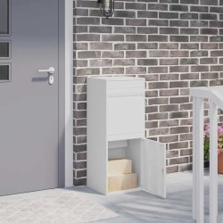 Boîte de dépôt de colis avec porte Blanc 41 x 38 x 103 cm Acier 537684537684