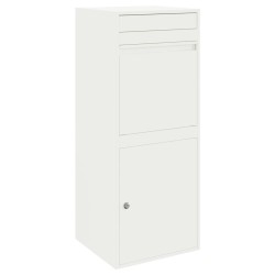 Boîte de dépôt de colis avec porte Blanc 41 x 38 x 103 cm Acier 537684537684