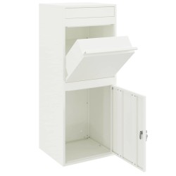 Boîte de dépôt de colis avec porte Blanc 41 x 38 x 103 cm Acier 537684537684