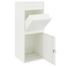 Boîte de dépôt de colis avec porte Blanc 41 x 38 x 103 cm Acier 537684537684