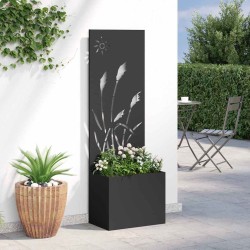 Écran de confidentialité de jardin Fretwork Noir 50 x 150 cm 537689537689