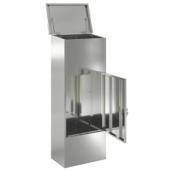 Boîte de dépôt de colis avec stockage Noir 44,5 x 29 x 110,5 cm 537690537690