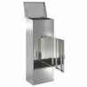 Boîte de dépôt de colis avec stockage Noir 44,5 x 29 x 110,5 cm 537690537690