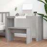 Tabouret de toilette Sonoma gris 70x35x45 cm Bois d'ingénierie 537691537691