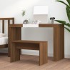 Tabouret de toilette Chêne marron 70x35x45 cm Bois d'ingénierie 537693537693