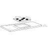 Plaque de cuisson Céramique 5 brûleurs Contrôle tactile 8500 W 537700537700