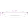 Dessus de table Ø40x2,5 cm Bois de pin massif 537702537702