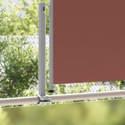 Auvent latéral rétractable de patio 120x300 cm Marron 537706537706