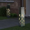 Lumière de chemin LED solaire 2 pcs Argenté Acier Galvanisé 537707537707