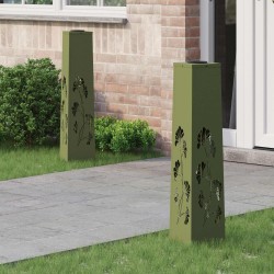 Lumière de chemin LED solaire 2 pcs Vert olive 537708537708