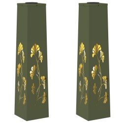 Lumière de chemin LED solaire 2 pcs Vert olive 537708537708
