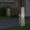 Lumière de chemin LED solaire 2 pcs Argenté Acier inoxydable 537709537709