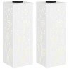Lumière de chemin LED solaire 2 pcs Blanc Acier laminé à froid 537713537713