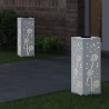 Lumière de chemin LED solaire 2 pcs Blanc Acier laminé à froid 537713537713