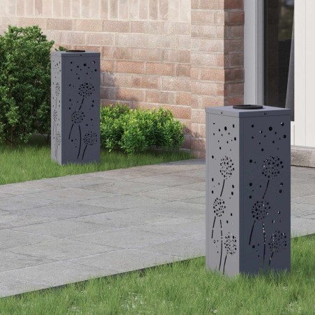 Lumière de chemin LED solaire 2 pcs Anthracite 537714537714