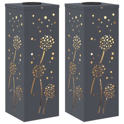 Lumière de chemin LED solaire 2 pcs Anthracite 537714537714