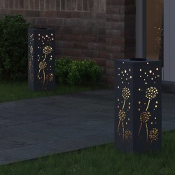 Lumière de chemin LED solaire 2 pcs Anthracite 537714537714