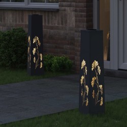 Lumière de chemin LED solaire 2 pcs Anthracite 537715537715