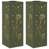 Lumière de chemin LED solaire 2 pcs Vert olive 537716537716