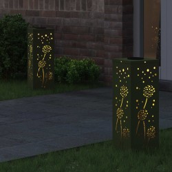 Lumière de chemin LED solaire 2 pcs Vert olive 537716537716