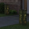 Lumière de chemin LED solaire 2 pcs Vert olive 537716537716