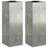 Lumière de chemin LED solaire 2 pcs Argenté Acier Galvanisé 537720537720