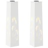 Lumière de chemin LED solaire 2 pcs Blanc Acier laminé à froid 537721537721