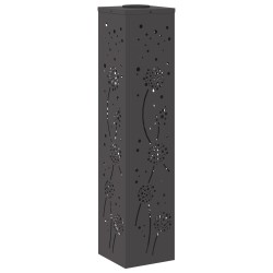 Lumière de chemin LED solaire 2 pcs Noir Acier laminé à froid 537725537725
