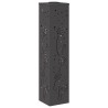 Lumière de chemin LED solaire 2 pcs Noir Acier laminé à froid 537725537725
