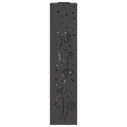 Lumière de chemin LED solaire 2 pcs Noir Acier laminé à froid 537725537725