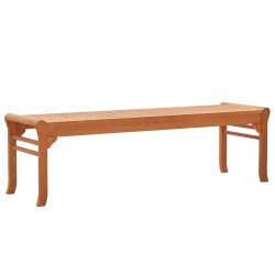 Banc de jardin 3 places 150 cm Bois d'eucalyptus solide 537730537730