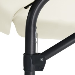 Parasol d'extérieur avec mât en acier 300 cm blanc sable 537737537737