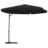 Parasol de jardin avec mât en acier 300 cm Noir 537740537740